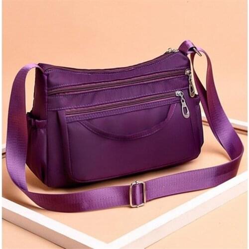 Casual Oxford Shoulder Messenger Bag Large Capacity Crossbody Bag Multi-pocket Handbags and Purse Shopping Mommy Hand Purse sac