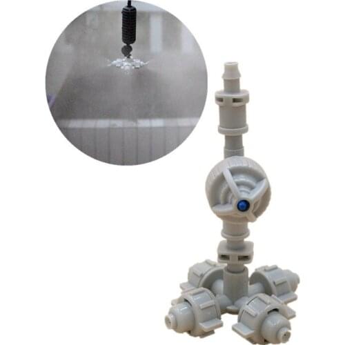 20Pcs Fogger and Cross Misting Sprinkler With 1/4inch Antidrip Cooling Hanging Sprinkler For Greenhouse Irrigation Fittings