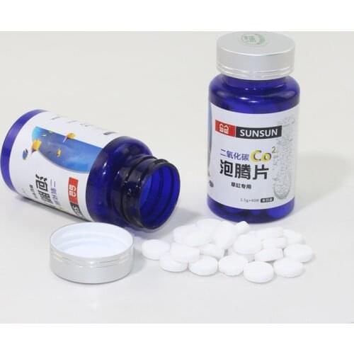 SUNSUN 60pcs/bottle CO2 carbon dioxide Tablets for plants for aquarium diffuser plant