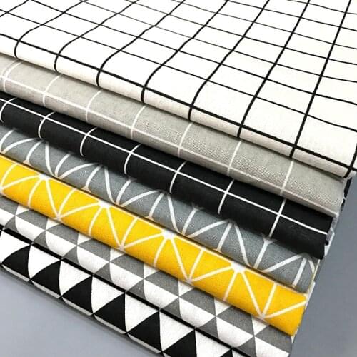 48cm*150cm printing Linen Cotton Fabric Organic Material Pure Natural Eco DIY Clothes Patchwork Fabric for bags tablecloth