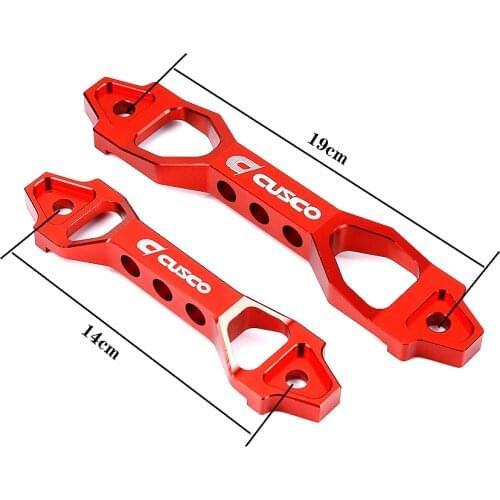 JDM Style Car Racing Battery Tie Down Universal Aluminum Battery Fasten Bracket Holder 14cm 19cm