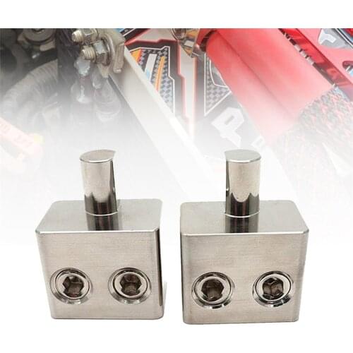 1Pair Dual 1/0 Gauge To 1/0 Gauge Amp Input Reducers 100% Copper Sliver-Plated Car Audio High Power Pure Copper Amplifier