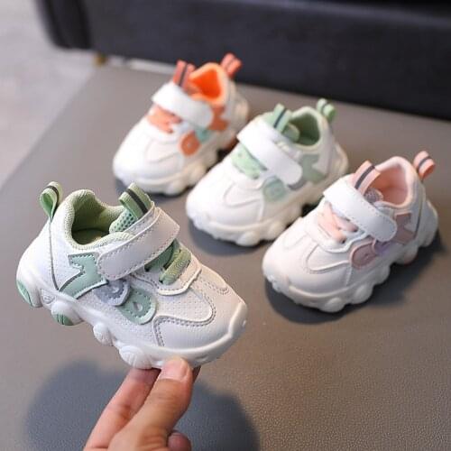 Spring Autumn Baby Shoes Sport Shoes for Toddler Breathable First Walkers Pu/ Mesh / Plush Infant Walking Shoe Winter SMD008