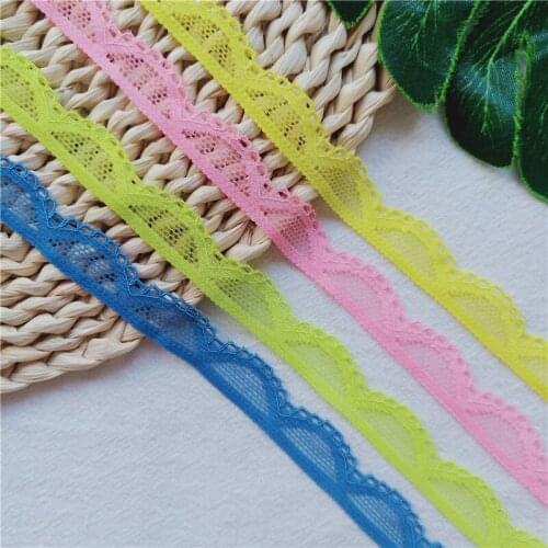 1.2CM High Quality Flower-Patterned Stretch Ribbon Lace Decorative Ribbon DIY Craft African Fabric S1248