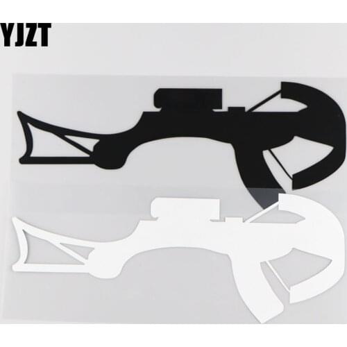 YJZT 23.9CM*9.2CM Crossbow Weapon Car Sticker Vinyl Decal Creative Decoration 1A-0228