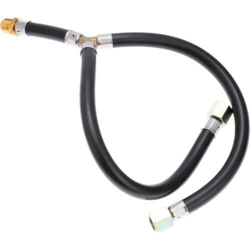 1kit Propane Y Splitter Connection Pipe 3/8 Inch Flare Gas Barbecue GRILL Connection Pipe Y Splitter Inlet Pipe For BBQ Stove