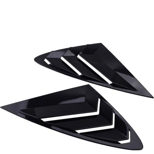 1 Pair Carbon Fiber Style ABS Car Rear Side Window Vent Scoop Louver Fit For Hyundai Sonata DN8 2020 2021