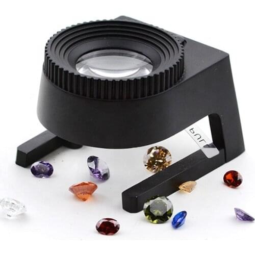 15X Magnifier with Scale Measure Optical Glass LED Illumination Light Magnifying