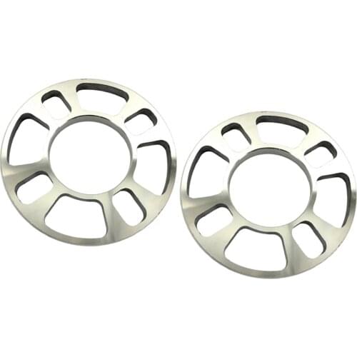 2 Pieces Aluminium 4-Hole Wheel Hub Spacer 12mm Thickness for Car Vehicles