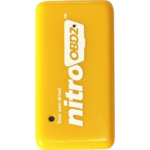 2 Pieces Universal Plug And Drive OBDII Performance Chip Tuning Box For Benzine Cars 50mm x 30mm x 25mm Yellow