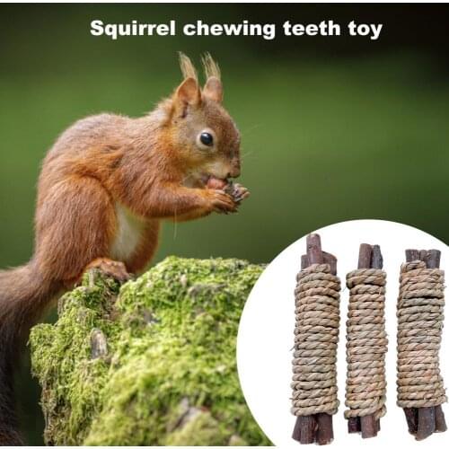 3Pcs Durable Puzzle Molar Toys Exquisite Bite Resistant Woven Hamster Molar Stick Toy for Pet Play Supplies Accessories