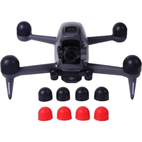 4pcs Motor Cover for DJI FPV Drone Accessories Kit Protectors Silicone Protective Guard Caps Sunnylife Spare Parts Combo Black