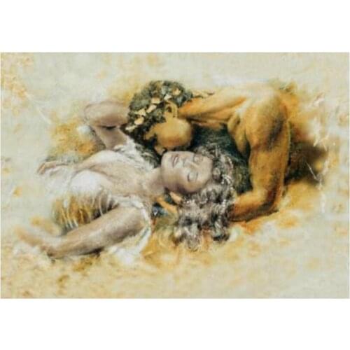 DIY 5D Love kiss woman girl Full Diamond Painting Cross Stitch Kits Art Portrait XN1385