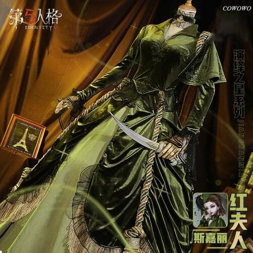 Anime! Identity V Scarlett Bloody Queen Mary Elegant Dress Gorgeous Uniform Cosplay Costume Halloween Party Outfit For Women NEW