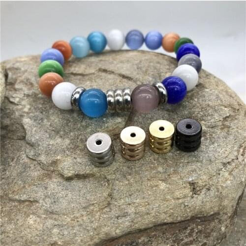 2-3mm Small Hole 316l Stainless Steel Spacer Beads Charms For Charm Bracelet DIY Jewelry Making