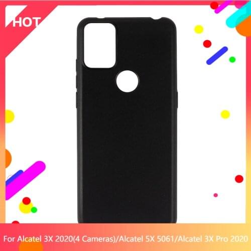 3X 2020 (4 Cameras) Case Matte Soft Silicone TPU Back Cover For Alcatel 5X 5061 Alcatel 3X Pro 2020 Phone Case Slim shockproof