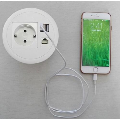 Sofa / counter / comfortable work / phone USB charger / rj45 network socket / Mini socket / European standard power
