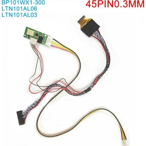 For 10.1 inch 1280x800 45pin 0.3mm BP101WX1-300 LTN101AL06 LTN101AL03 LED LVDS screen cable Adapter plate inverter WLED Panel