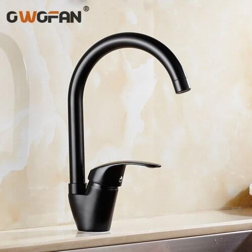 Kitchen Faucets Single Lever Faucet 360 Rotate Deck Mounted Kitchen Faucet Torneira Single Holder Single Hole Mixers N22-123