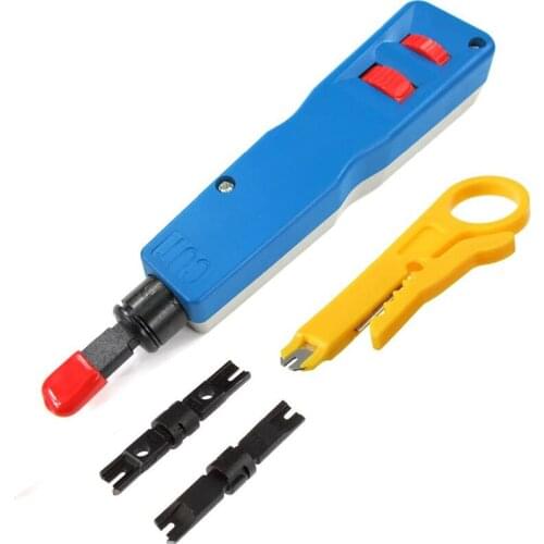 Best Punch Down Impact Tool,Blade Network Wire Punch Down Installation Cut Tools for RJ45 Jack Cable Cord Wire Stripper