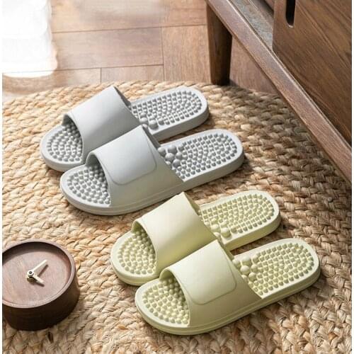 Unisex Massage Slippers Women Home Soft Slides Indoor Floor Flat Shoes Ladies Bathroom Non-Slip Sandals Comfortable Flip Flops
