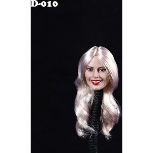 1/6 Scale Female Figure Head Sculpt Girl Pale Head Carved Model for 12'' Action Figure Doll Body Accessories DSTOYS D-010