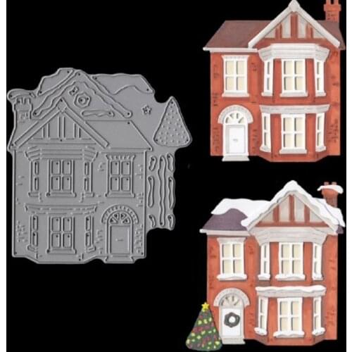Christmas Country Villa Metal Cutting Dies Stencil For DIY Scrapbooking Decorative Embossing Paper Craft Die Cutting Template
