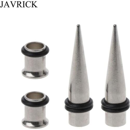 Gauge 7mm Pair of 316l Steel Tapers and Tunnels Ear Stretching Kit Body Jewelry
