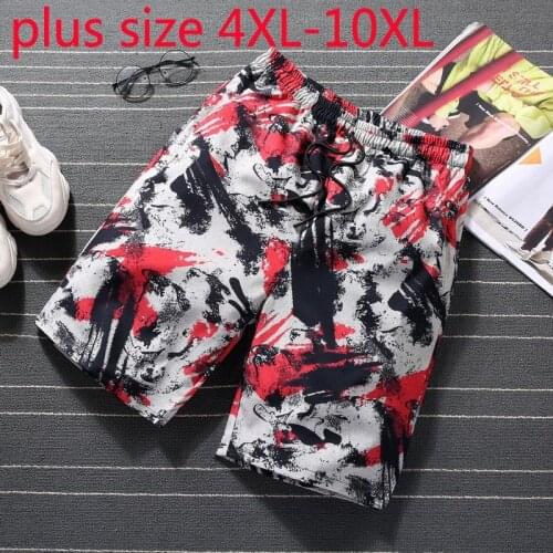 New Arrival Fashion Super Large Flower Beach Board Shorts Print Summer Shorts Plus Size 4XL 5XL 6XL 7XL 8XL 9XL 10XL