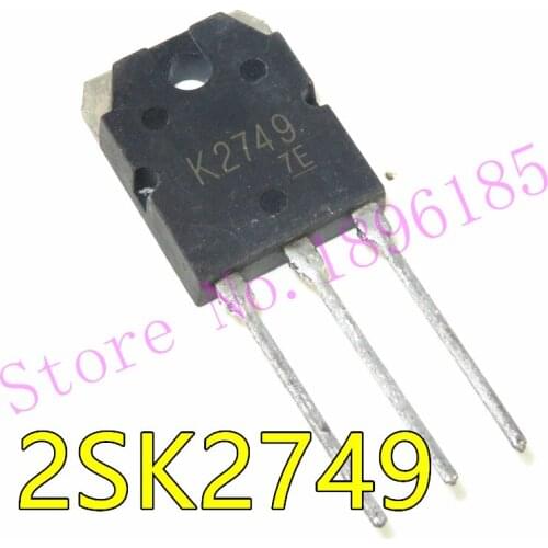 New original K2749 2SK2749 TO-3P Silicon N Channel MOS Type Chopper Regulator DC/DC Converter and Motor Drive Applications