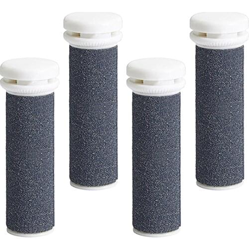 4pcs Exfoliator ABS Grinding Massage Callus Remover Replacement Roller Head Cleaning Tool Smoothing Foot Dead Skin Removal Home