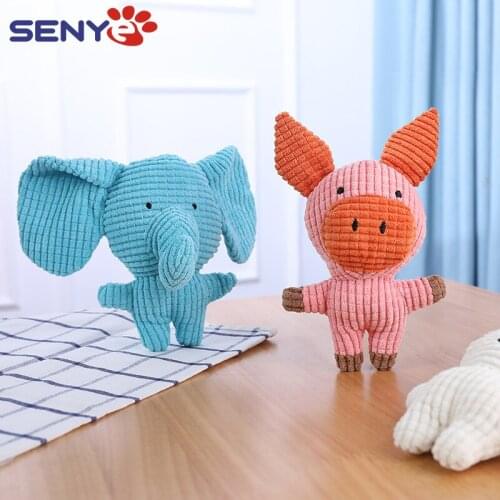 Plush Molars Resistant To Biting Cute Animal Shapes Vocal Pet Toys For Indoor Cats Teething Chew Toy Pet Accessories