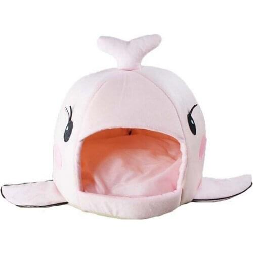 Cat Mat Shark Shape House Warm Kennel Kittens Bed One Mats Two Usages Kennel Cat Beds Outdoor Tent Pet Products Cats Basket