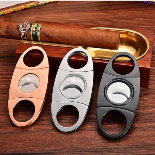 Portable Cigar Cutter Stainless Steel Metal Classic Scissors Guillotine Cigar Cutter Cigarette Cutter