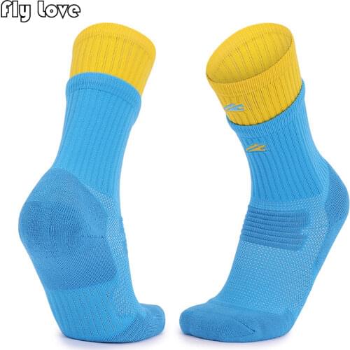 Professional Basketball Socks Middle Tube Thick Towel Socks Non-slip Sweat-absorbent Training Sports Socks Men Women