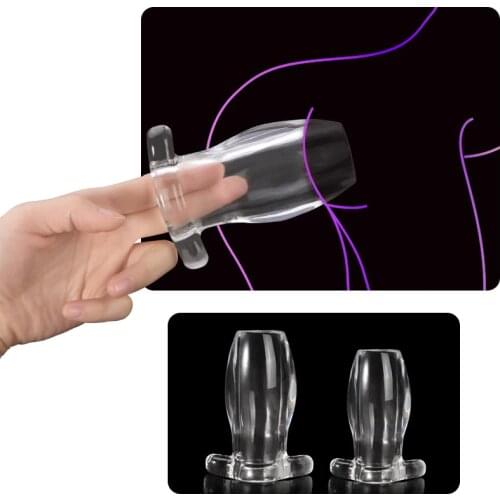 Hollow anal plugs and tunnels butt but plug speculum buttplug prostate massager dilatodor anal tapon adult sex toys for woman