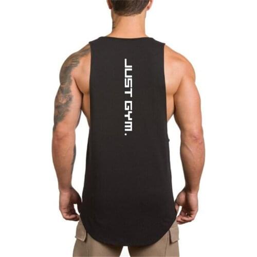 Workout Mens Sleeveless Shirt Fashion Gym Tank Top Fitness Clothing Man Canotte Bodybuilding Ropa Hombre Man Clothes Wear Vest