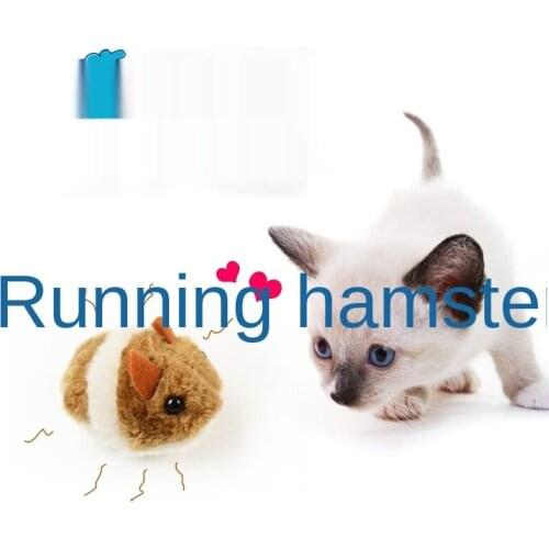 Manual Cat Toy Dog Cat Toy Mechanical Mouse Toy Will Turn To Escape Plush Hamster Cat Toys Interactive Plush Mechanical Toys