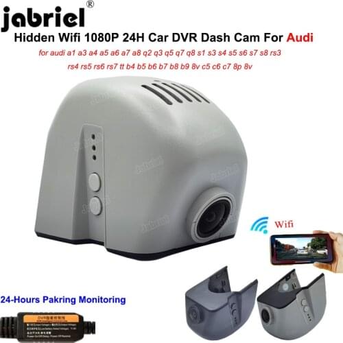 Hidden Wifi 1080P Car DVR Dash Cam 24H for AAudi a1 a3 a4 a5 a6 a7 a8 q2 q3 q5 q7 q8 s1 s3 s4 s5 s6 s7 s8 rs3 rs4 rs5 rs6 rs7 tt