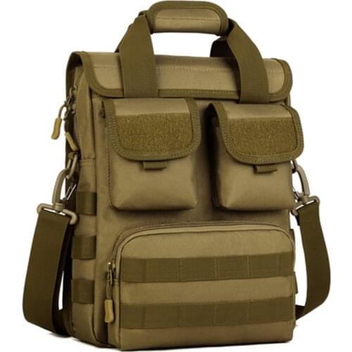 Tactical A4 Handbag Briefcase Military Messenger Bag Molle Commuter Single Shoulder Bag Tool Bag for Hunting Camping Hiking