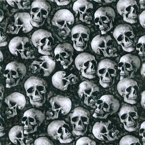 TSAUTOP Hydrographic Transfer Printing Film Width 50cm*20M GWN1432 Skull Water Transfer Printing Film