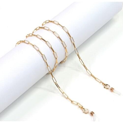 Gold Color Glasses Strap Hang Mask Lanyard Sunglasses Chain Holder Spectacle Rope Neck Cord