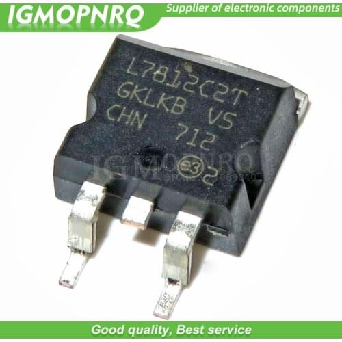 10pcs L7812CD2T TO-263 L7812 7812 TO263 L7812C2T 12V SMD three-terminal regulator