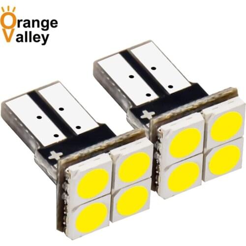 100Pcs W5W 4 SMD 5050 T10 Car LED Bulbs Backup Reverse Lights Signal Tail DC12V Car Reversing Lamps