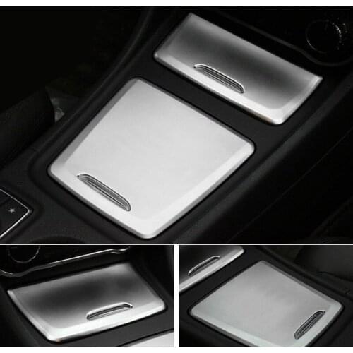 2pcs Car Middle Storage Box & Ashtray Outer Frame For Benz GLA CLA-Class X156 C117 2013-2017 Car Interior Accessories Styling