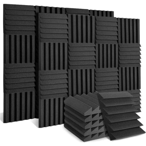 24 Piece Acoustic Foam Panels,High Density Wedge Tiles Acoustic Padding for Home or Studio Sound Insulation,30X30X5cm Promotion