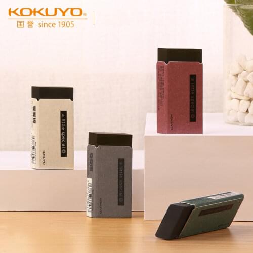 4pcs Japanese KOKUYO A Little Special Series Eraser Diamond-shaped Multi-angle Black Rubber Super Clean Pencil Eraser