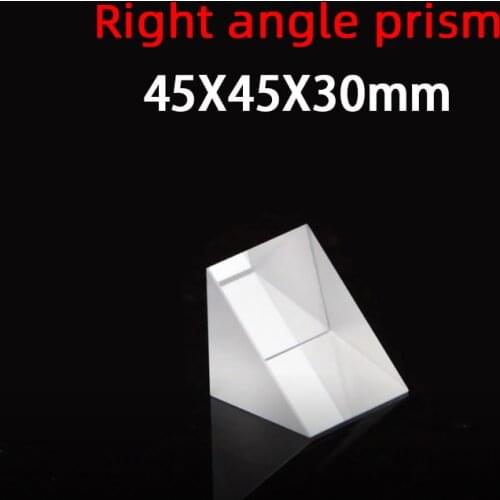 45*45*30 Right Angle Prism Material K9 Refraction Prism Optical Glass Reflective Prism Factory Customization