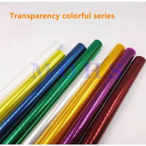5meters/lot RC model film hot shrink covering transparency colorful series film fixed wing airplane building repairing covering