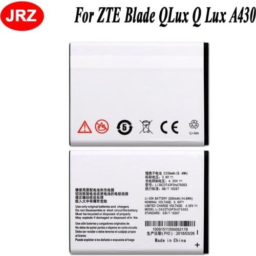 2200mAh LI3822T43P3h675053 Battery For ZTE Blade QLux Q Lux A430 Beeline Pro Accumulator